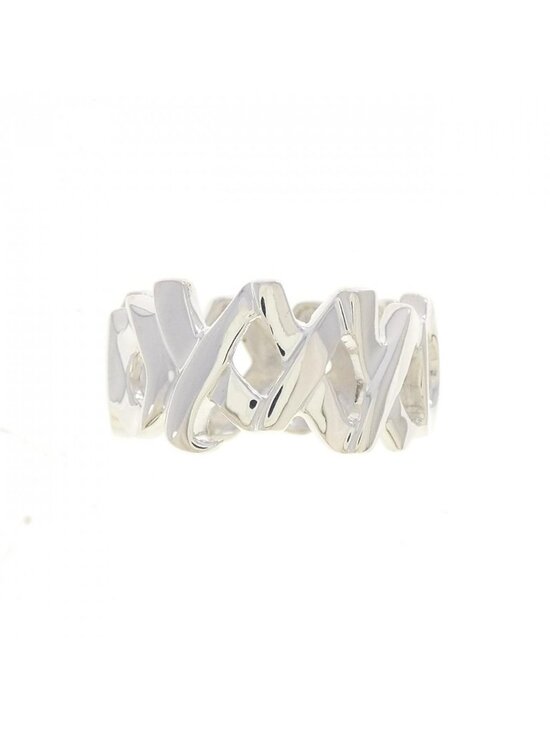Tiffany & Co. Sterling Silver Crossover Kiss Ring 1990 Size  Tiffany & Co Kiss Ring
